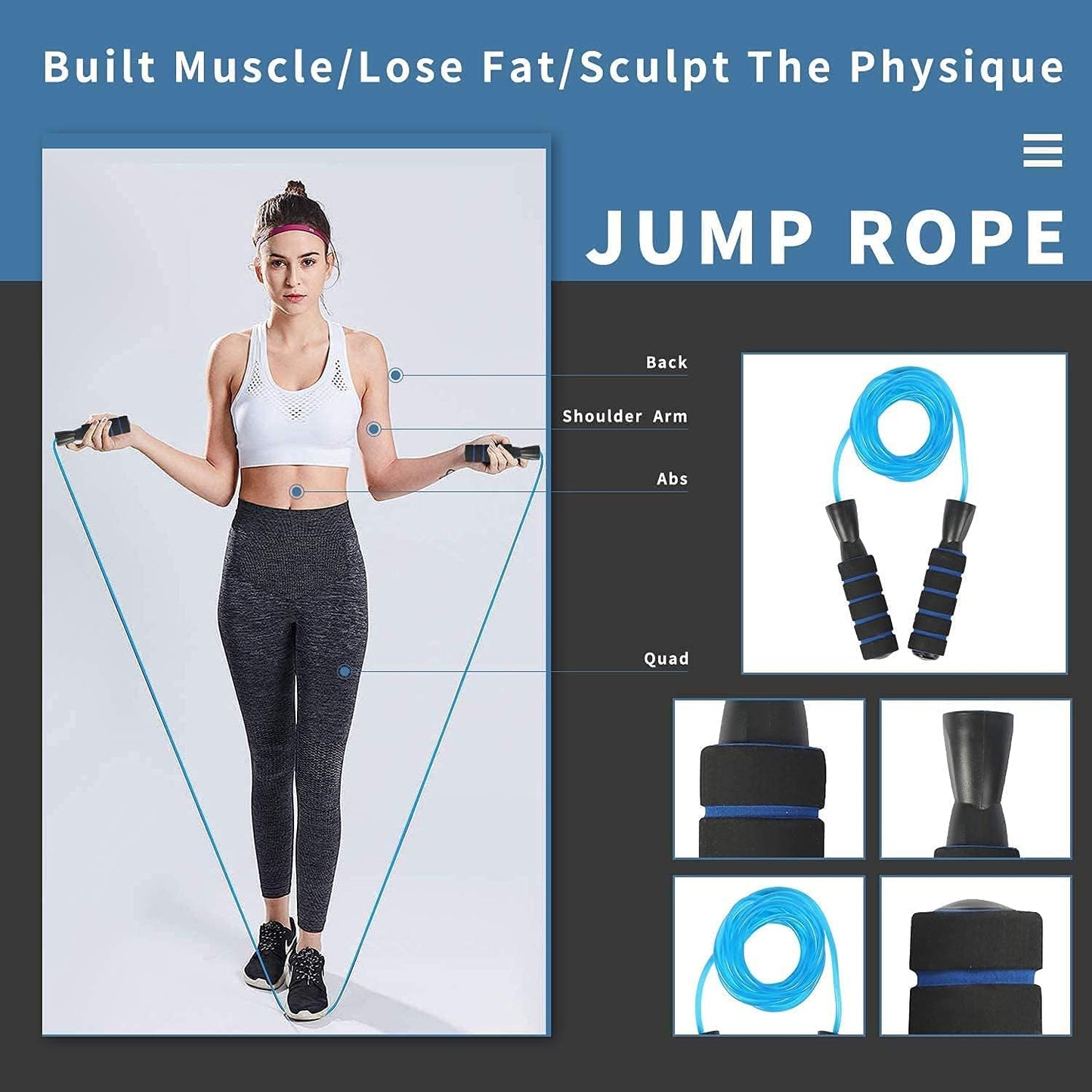 7-IN-1 Ab Roller Wheel Set With, 2 Push-Up Bars, Resistance Band, Skipping Rope, Hand Grip and Knee Pad, Fitness Workout at Home Gym, Multi-Functional Sports Equipment Father'S Day Gifts
